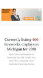 Mobile Screenshot of michiganfireworks.com